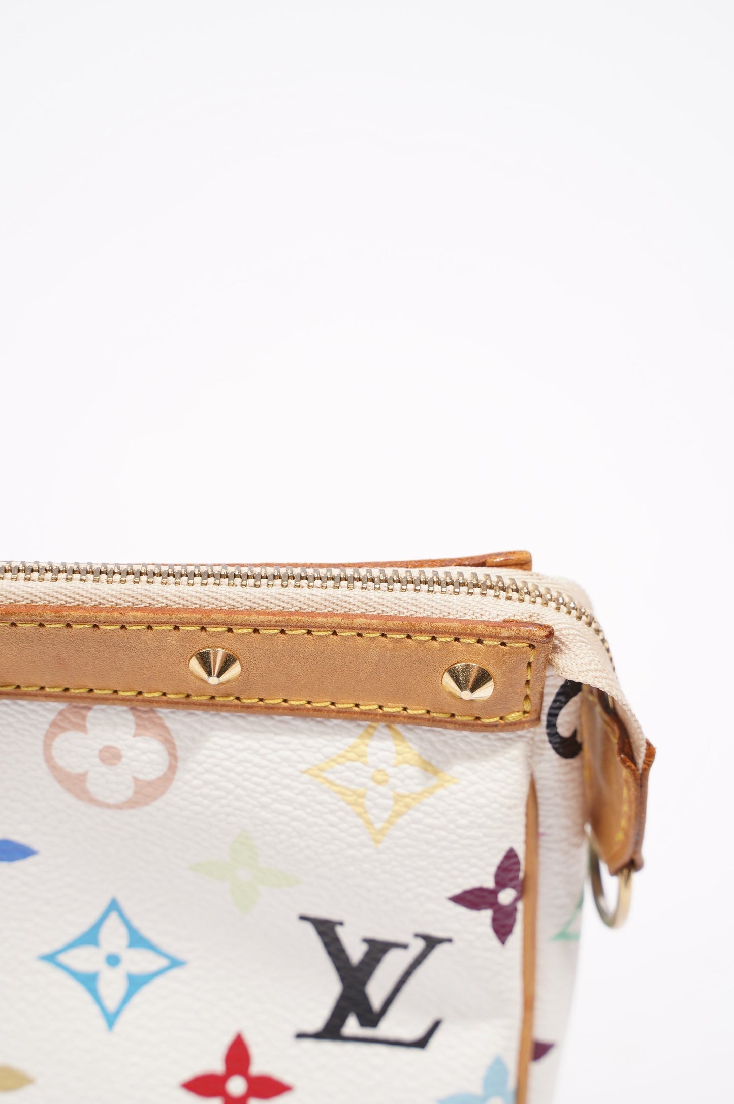 Louis Vuitton Womens Pochette Accessoire Murakami White / Multi Canvas Clutch