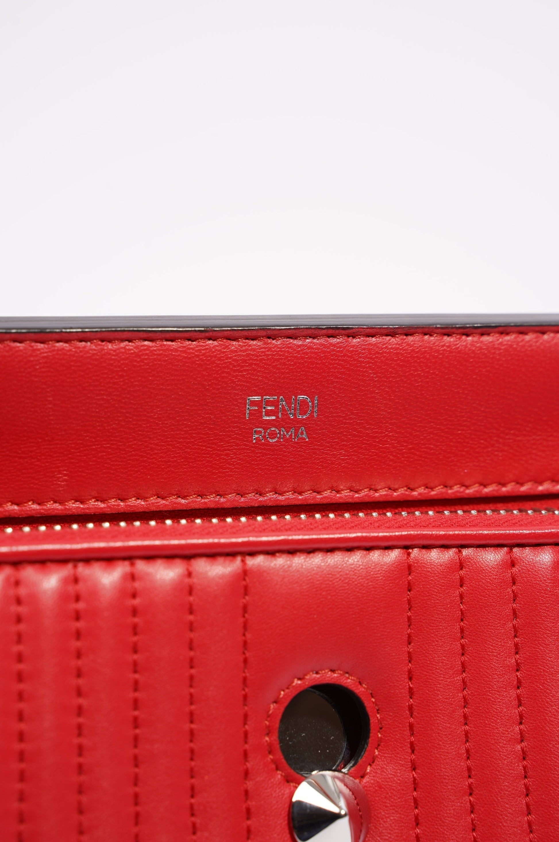 Fendi Womens Dotcom Bag Red