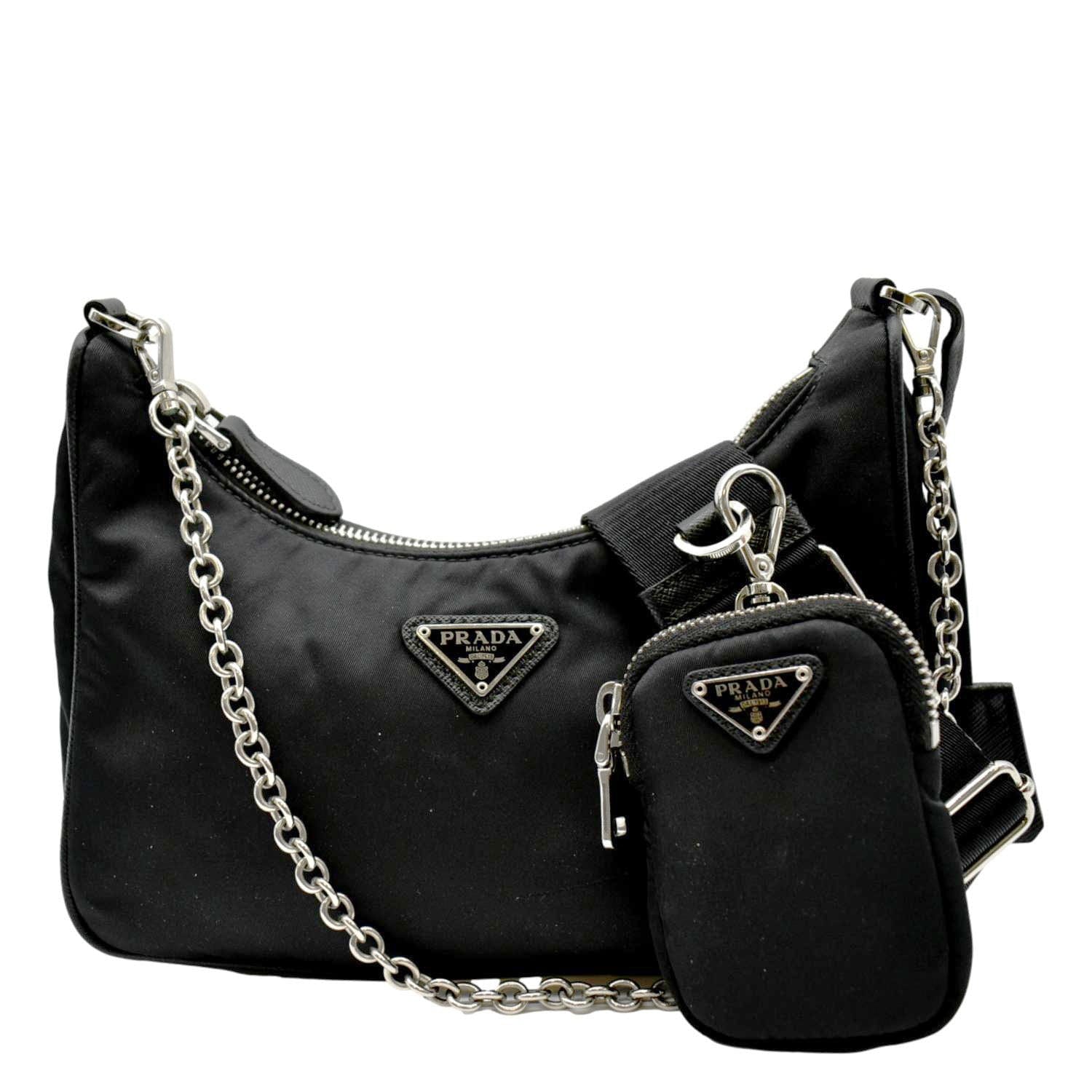 PRADA Re-Edition 2005 Re-Nylon Shoulder Bag Black