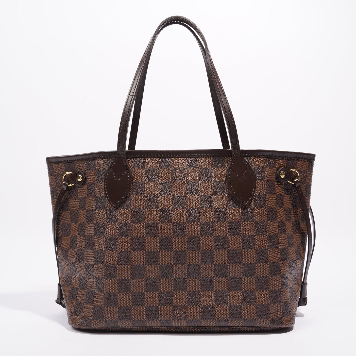 Louis Vuitton Womens Neverfull Damier Ebene Canvas PM Tote