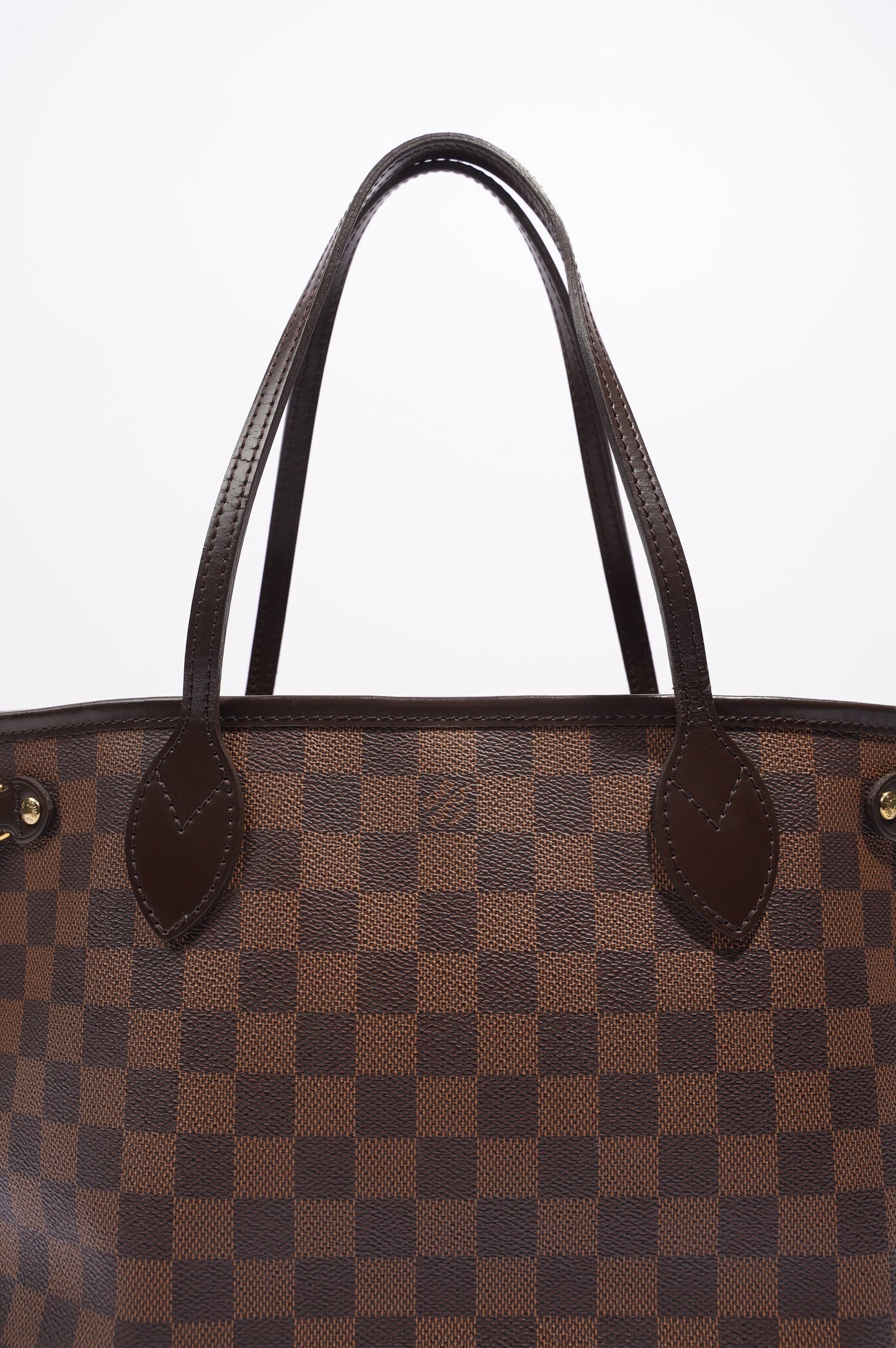 Louis Vuitton Womens Neverfull Damier Ebene Canvas PM Tote