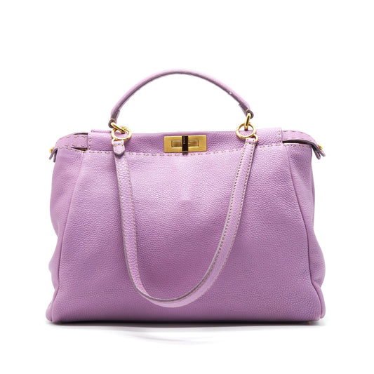 Fendi Extra Large Peekaboo Purse Purple