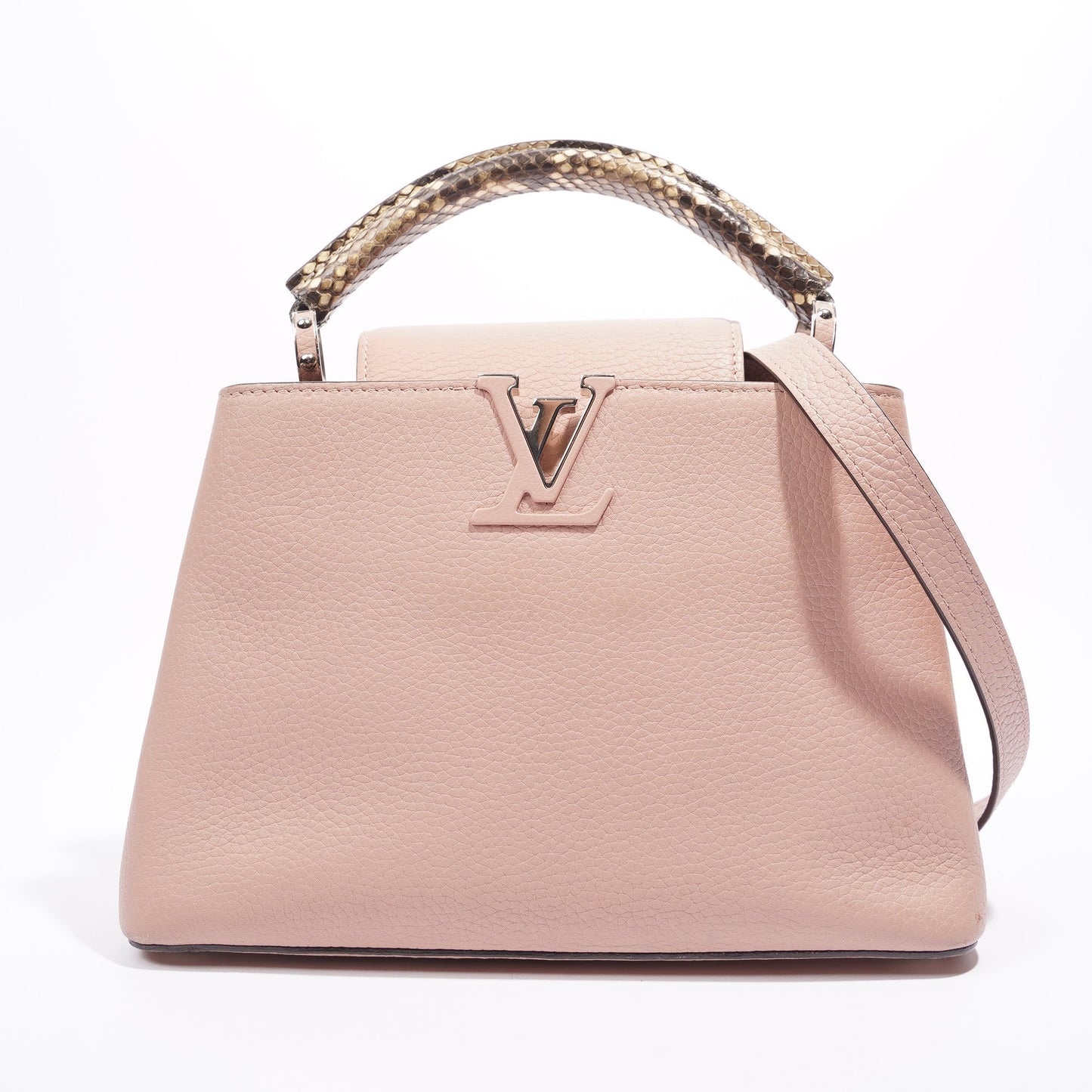 Louis Vuitton Capucines Pink Leather BB Handbag
