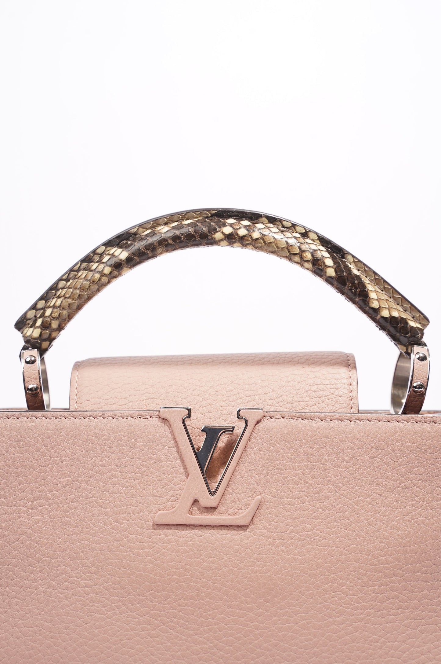 Louis Vuitton Capucines Pink Leather BB Handbag