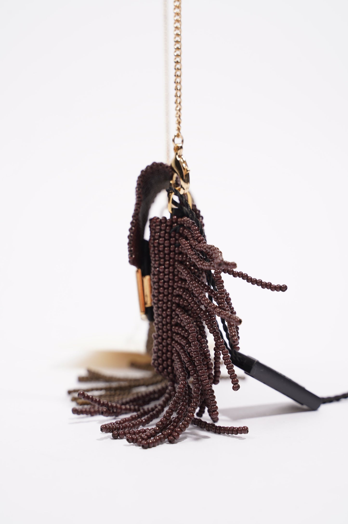 Fendi Pico Baguette Dark Brown / Soft Gold Mini