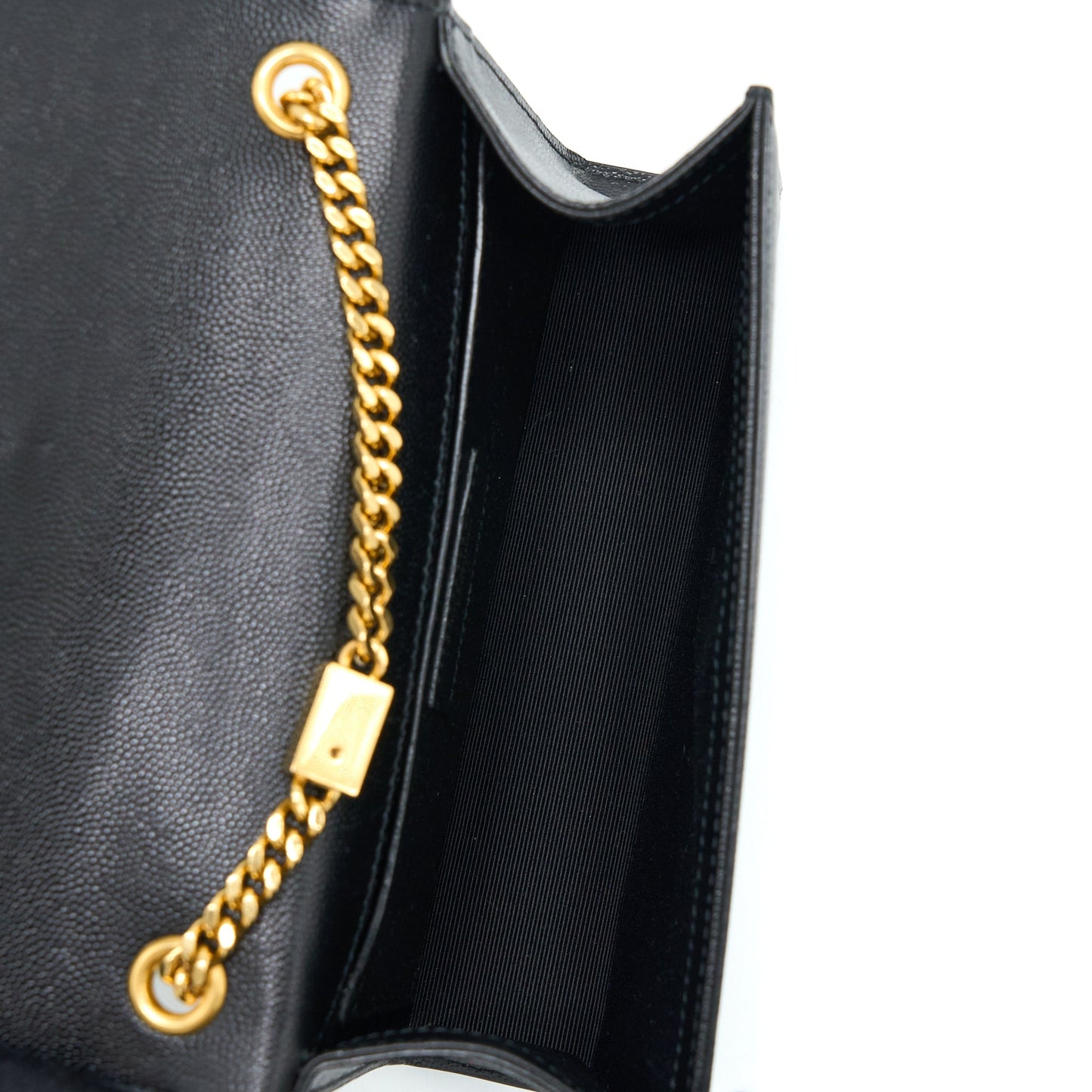 Saint Laurent Small Kate Purse Grained Calfskin Black