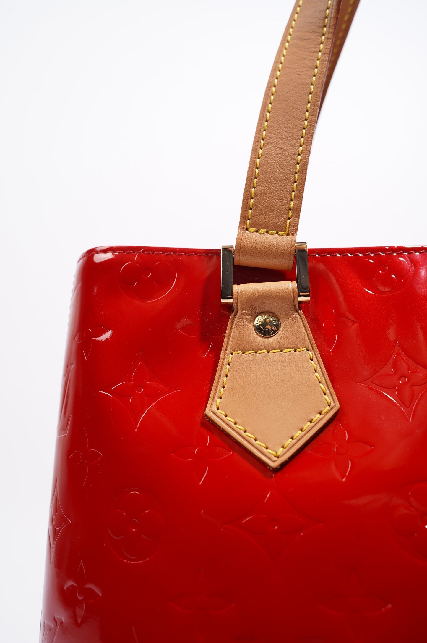 Louis Vuitton Womens Tote Bag Red Vernis