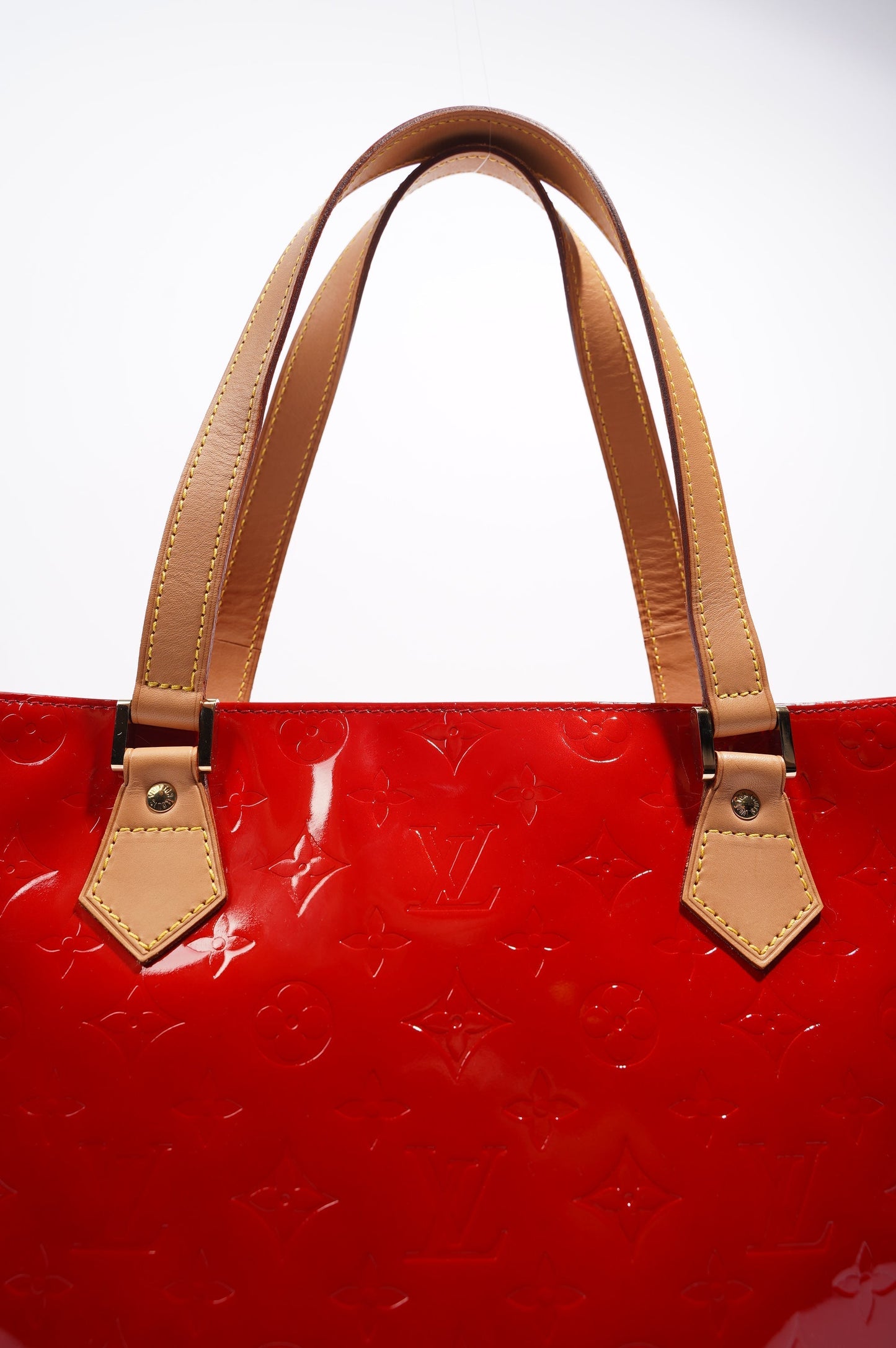 Louis Vuitton Womens Tote Bag Red Vernis