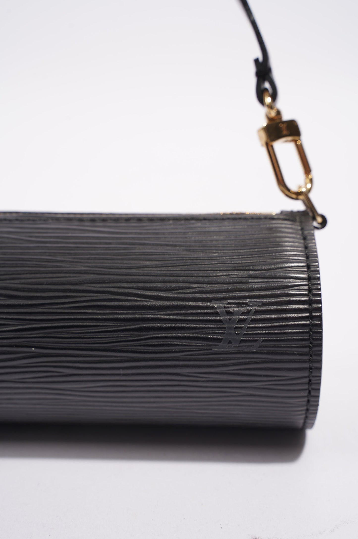 Louis Vuitton Womens Papillon Mini Black Epi Leather Handbag