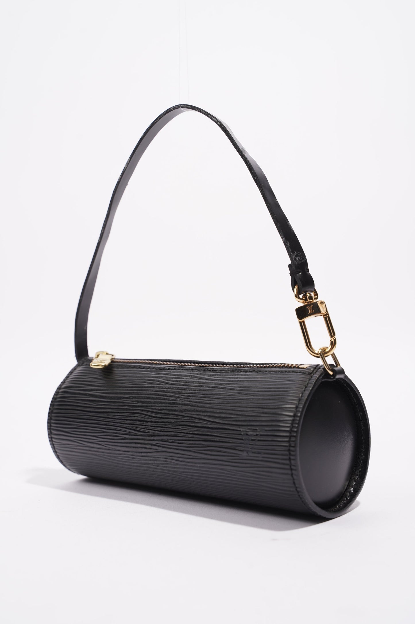 Louis Vuitton Womens Papillon Mini Black Epi Leather Handbag