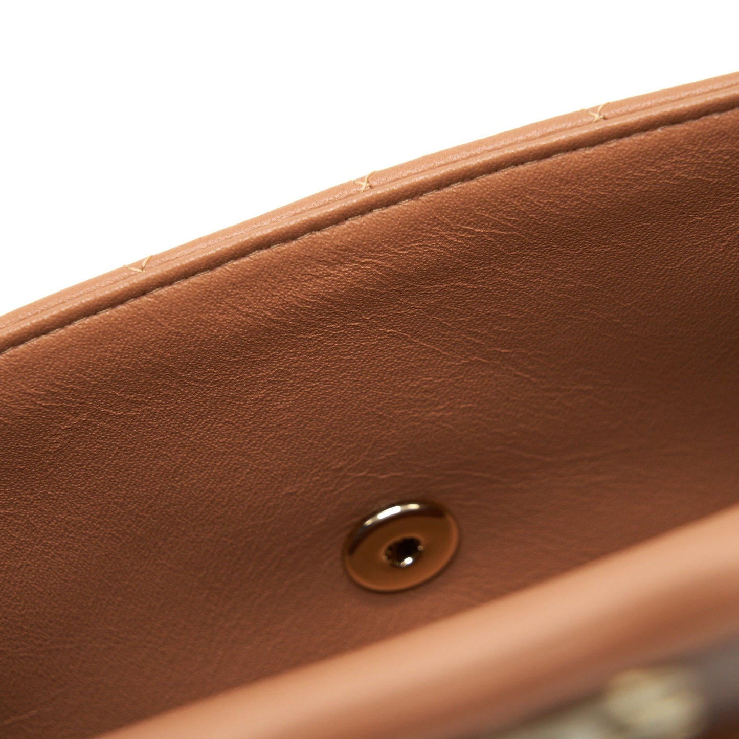 Chanel Mini Rectangular Flap Bag Lambskin Caramel L