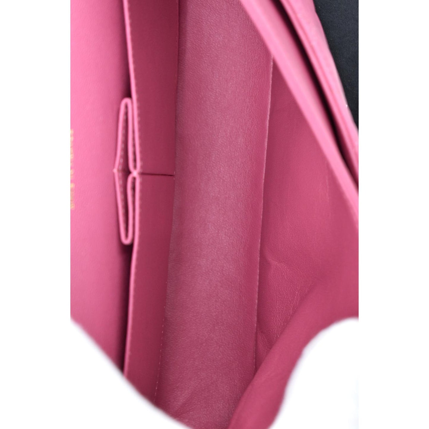CHANEL Classic Medium Double Flap Quilted Leather Shoulder Bag Pink