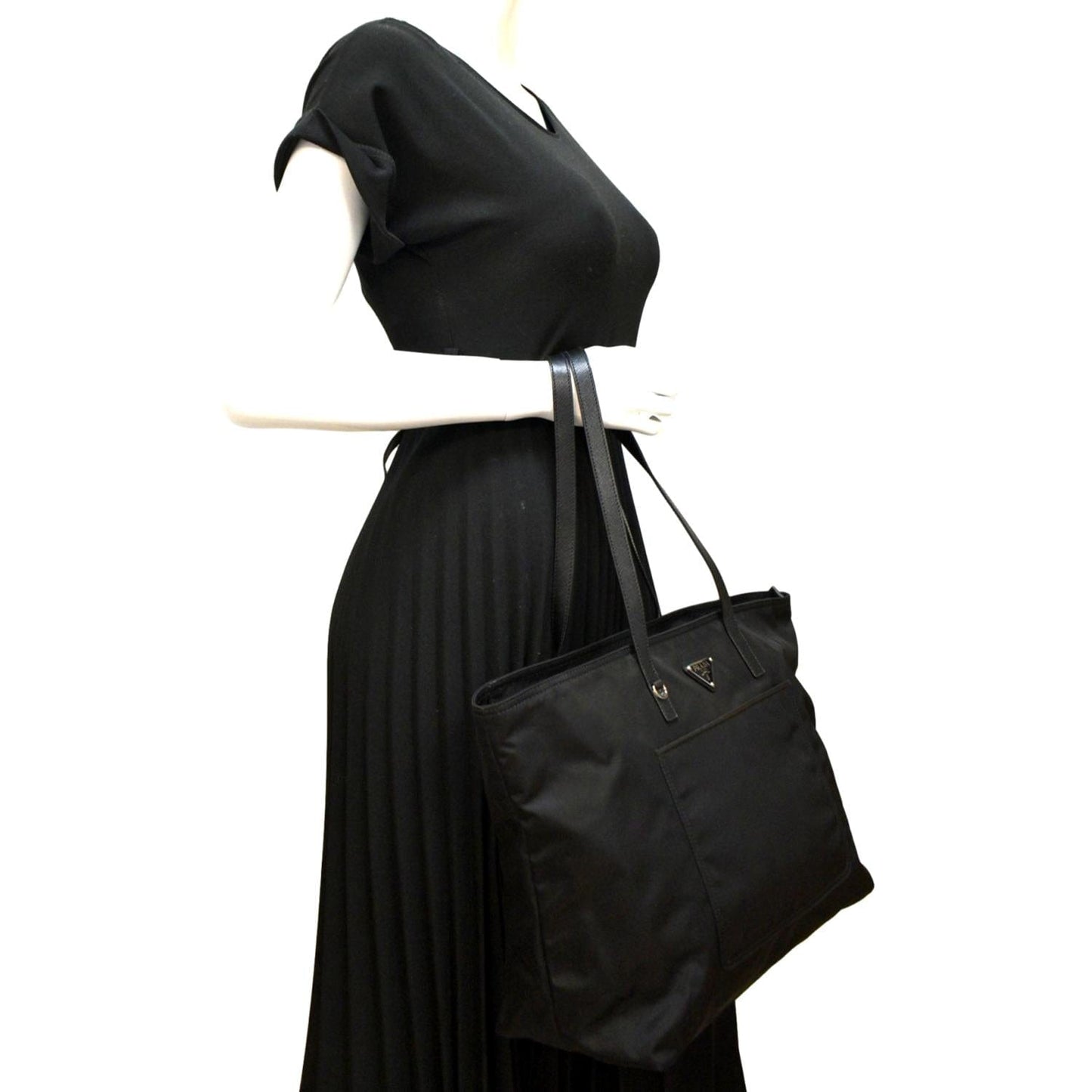 PRADA Nylon Tote Bag Black