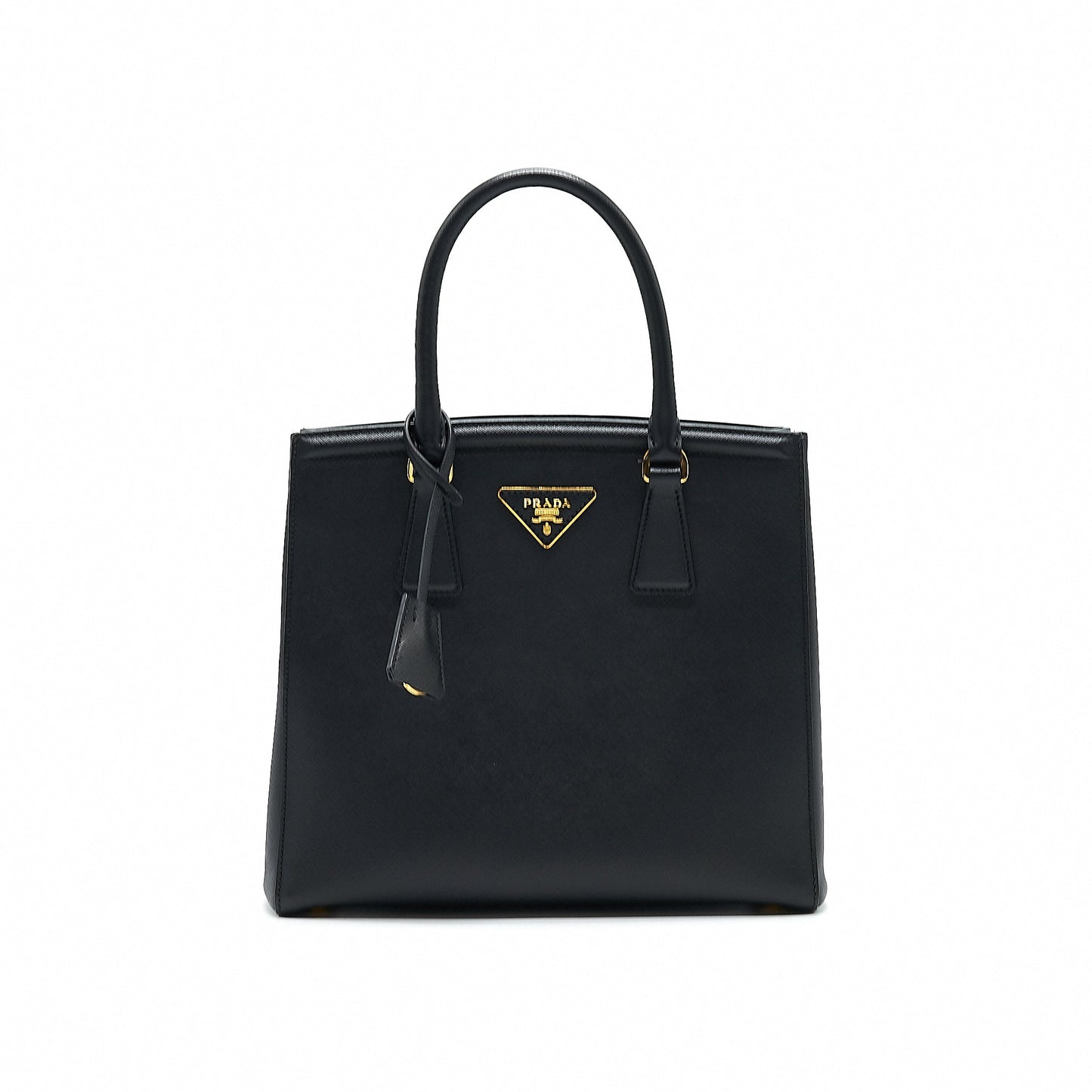 Prada Saffiano Lux Leather Tote Purse Nero
