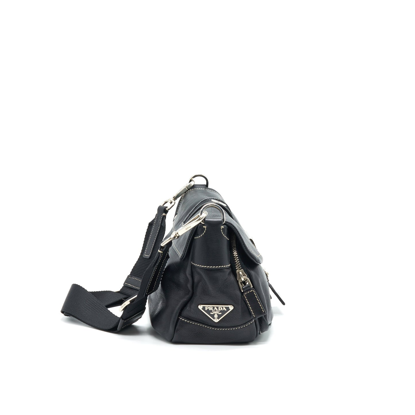 PRADA Long Mini Purse in Black