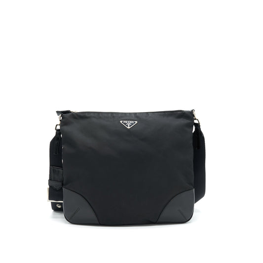 PRADA Nylon Crossbody Purse in Black