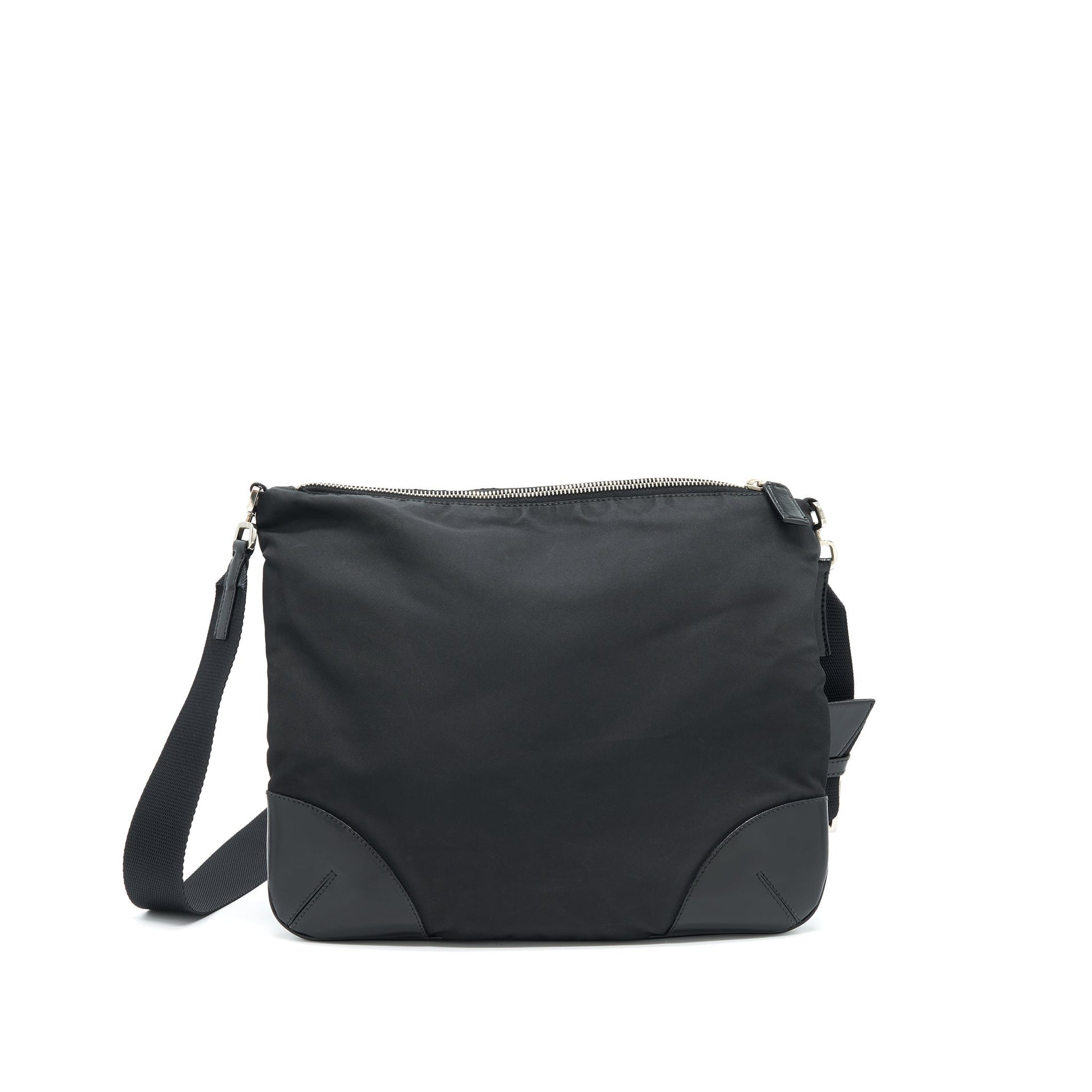 PRADA Nylon Crossbody Purse in Black