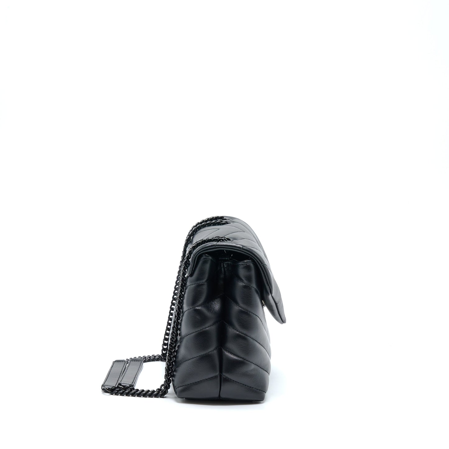 Saint Laurent/ Loulou Purse Black With Black Hardware