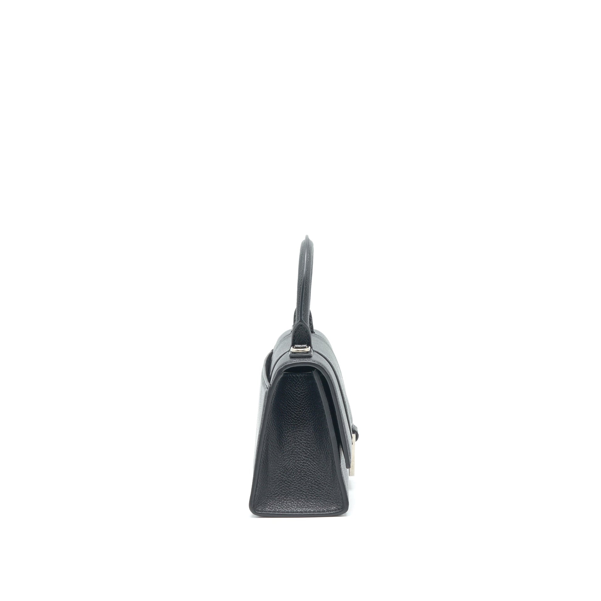 Balenciaga Hourglass AS Grained Calfskin Black SHW