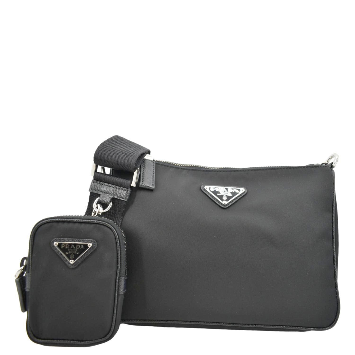 PRADA Re-Nylon Crossbody Bag Black