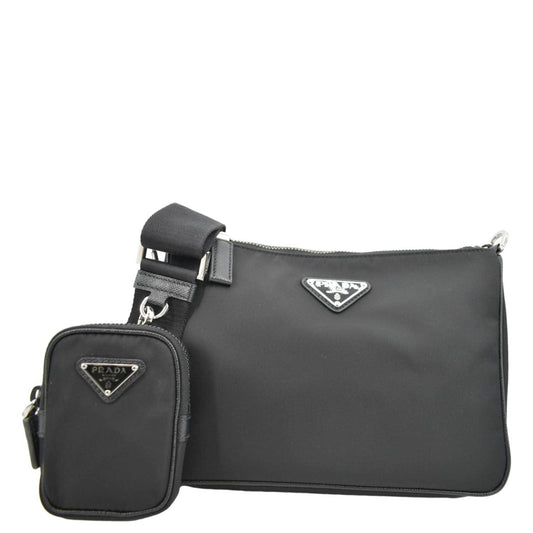 PRADA Re-Nylon Crossbody Bag Black