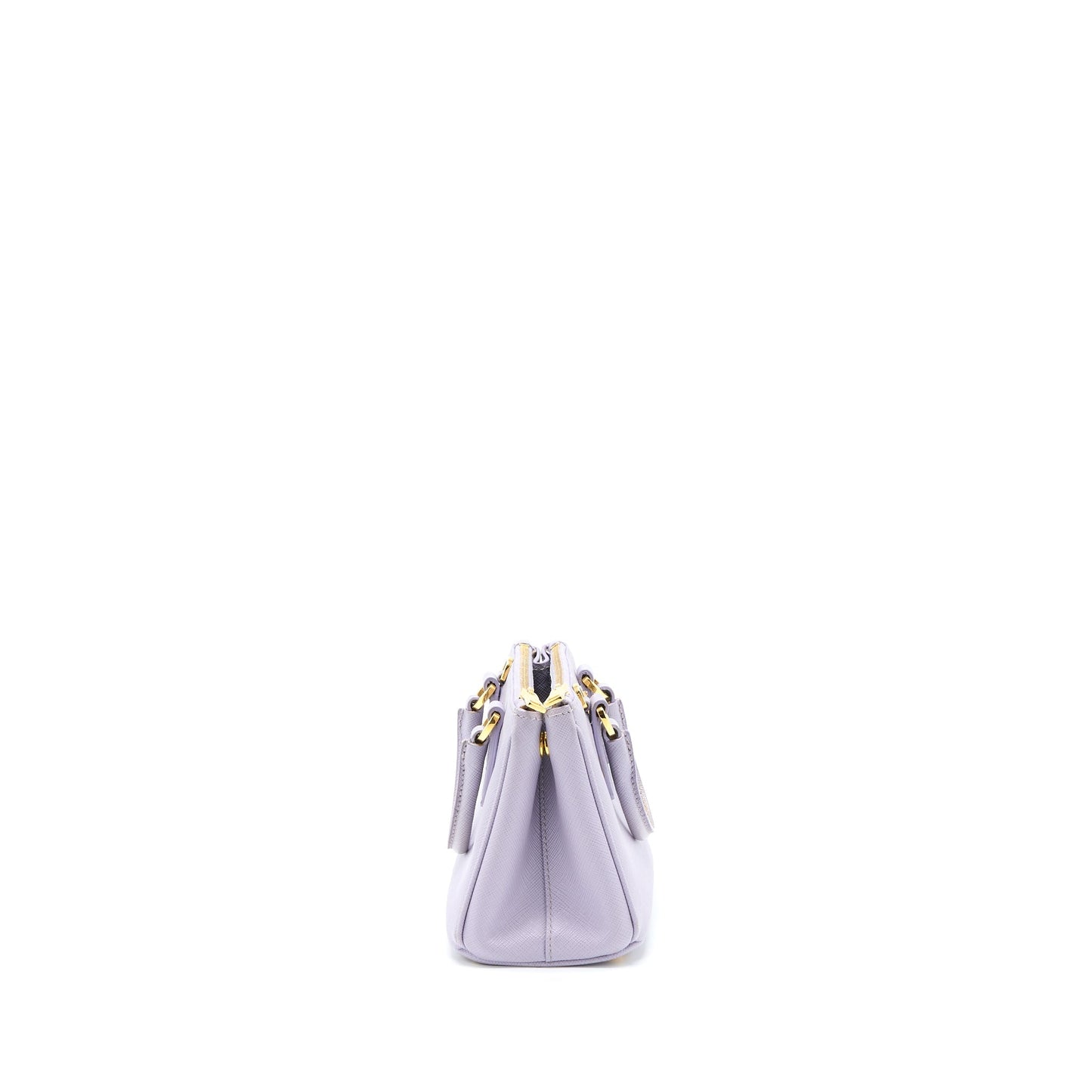 Prada Galleria Saffiano Mini Purse Leather Light Purple