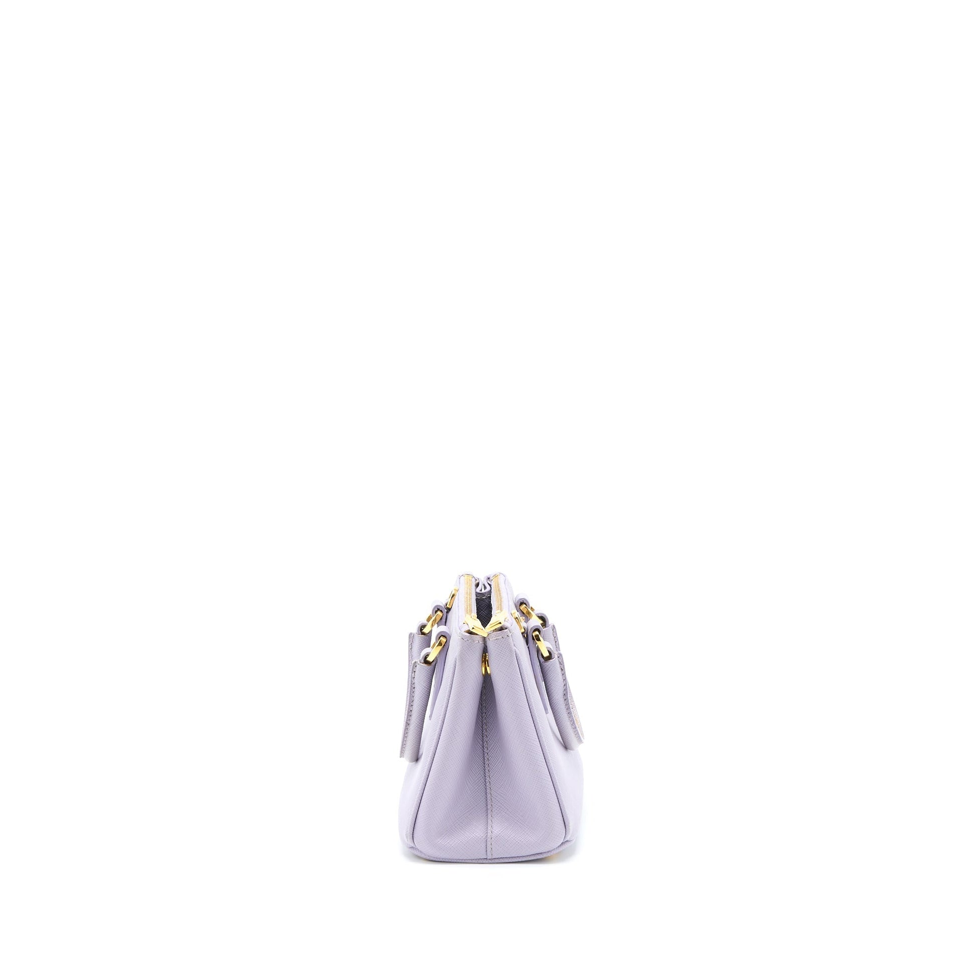 Prada Galleria Saffiano Mini Purse Leather Light Purple