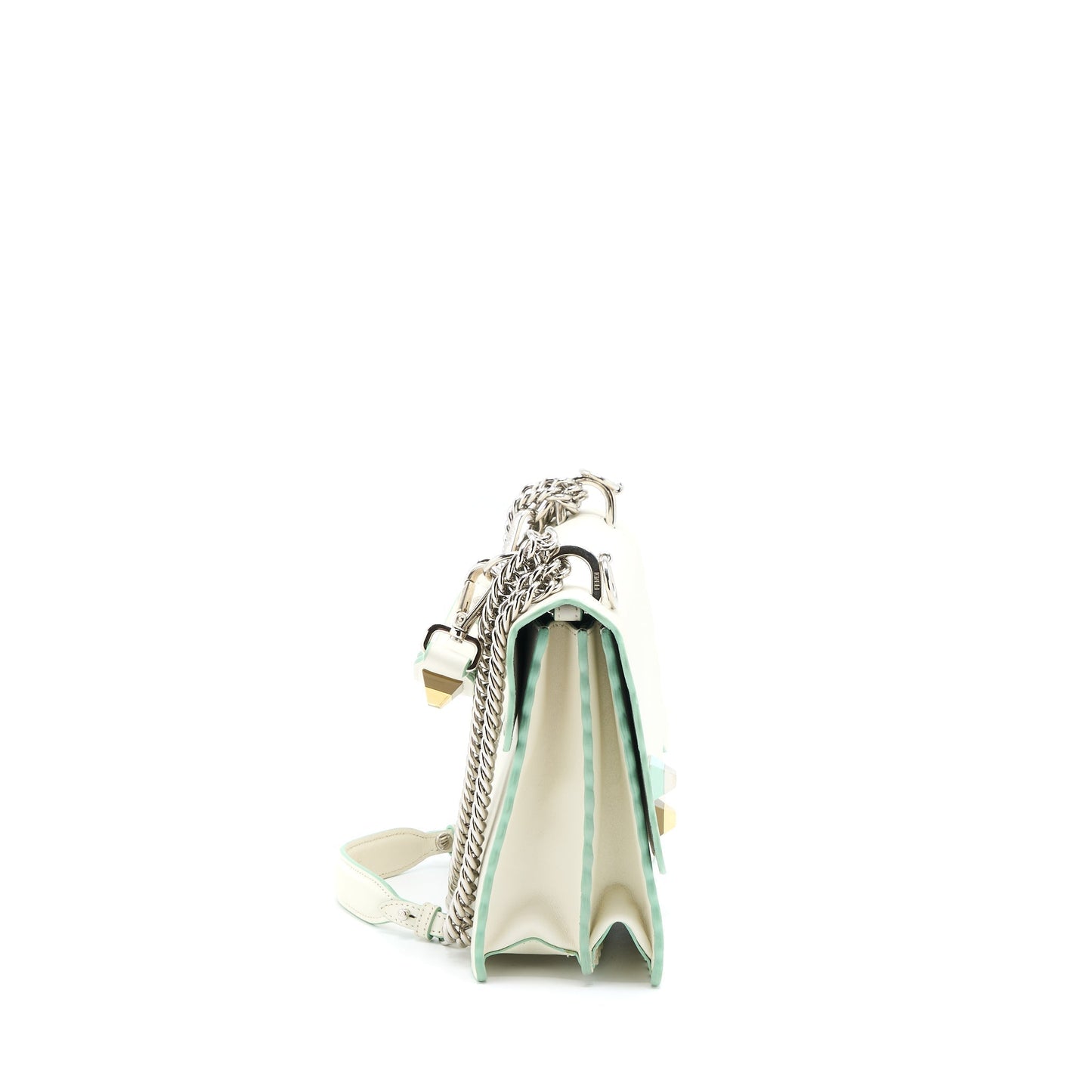 Fendi Kan I Purse Calfskin White