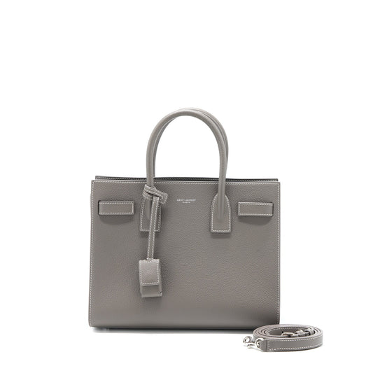 Saint Laurent Baby Sac De Jour Calfskin Grey