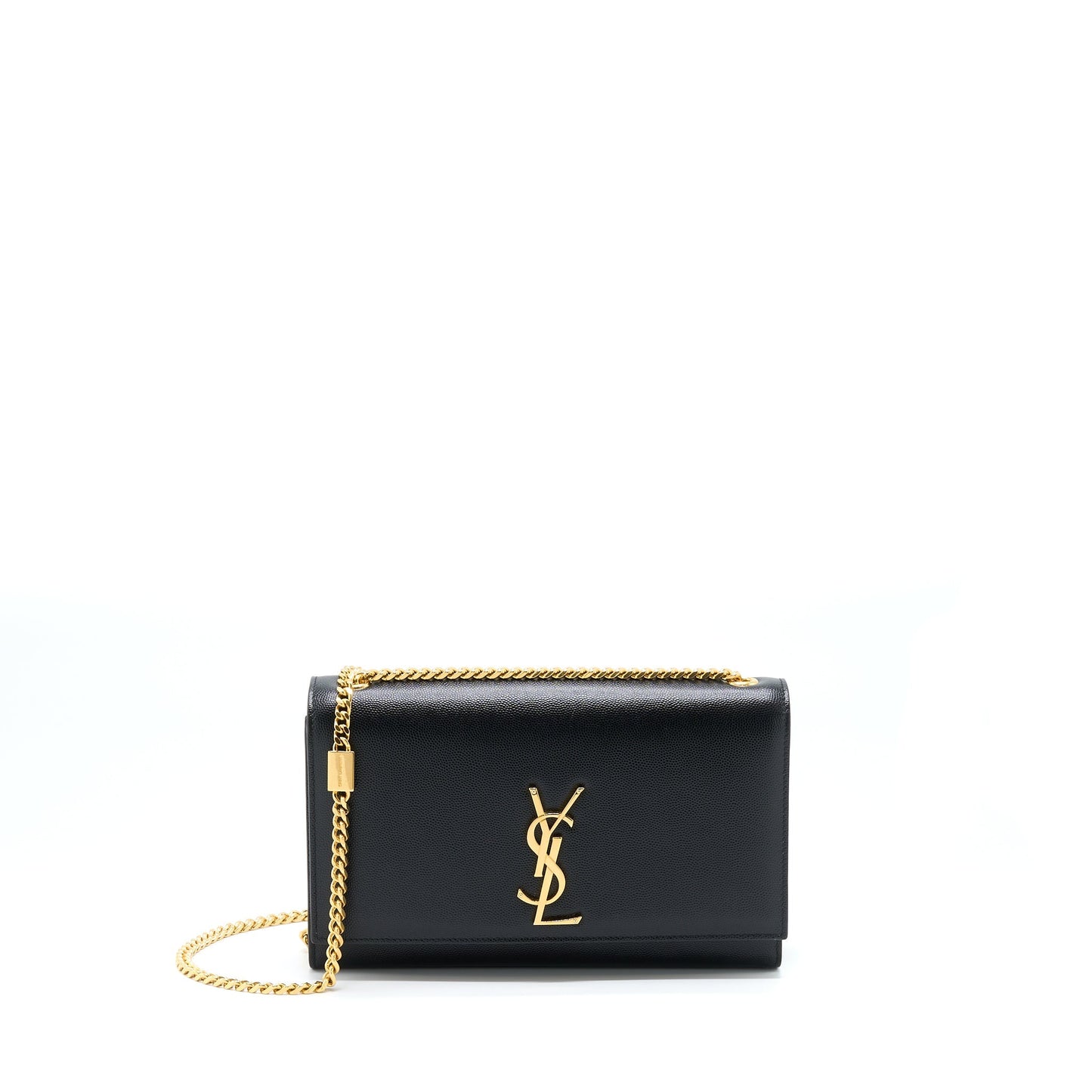 Saint Laurent/ Medium Kate Purse Grained Calfskin Black