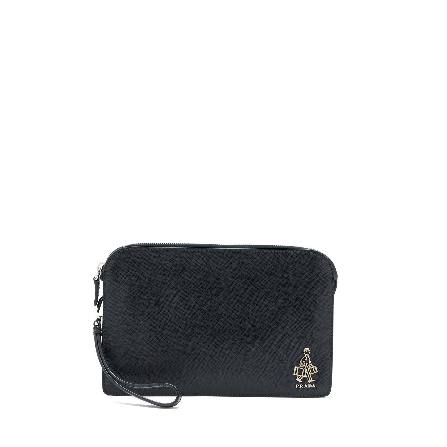 Prada Men’s Clutch Soffiano Black