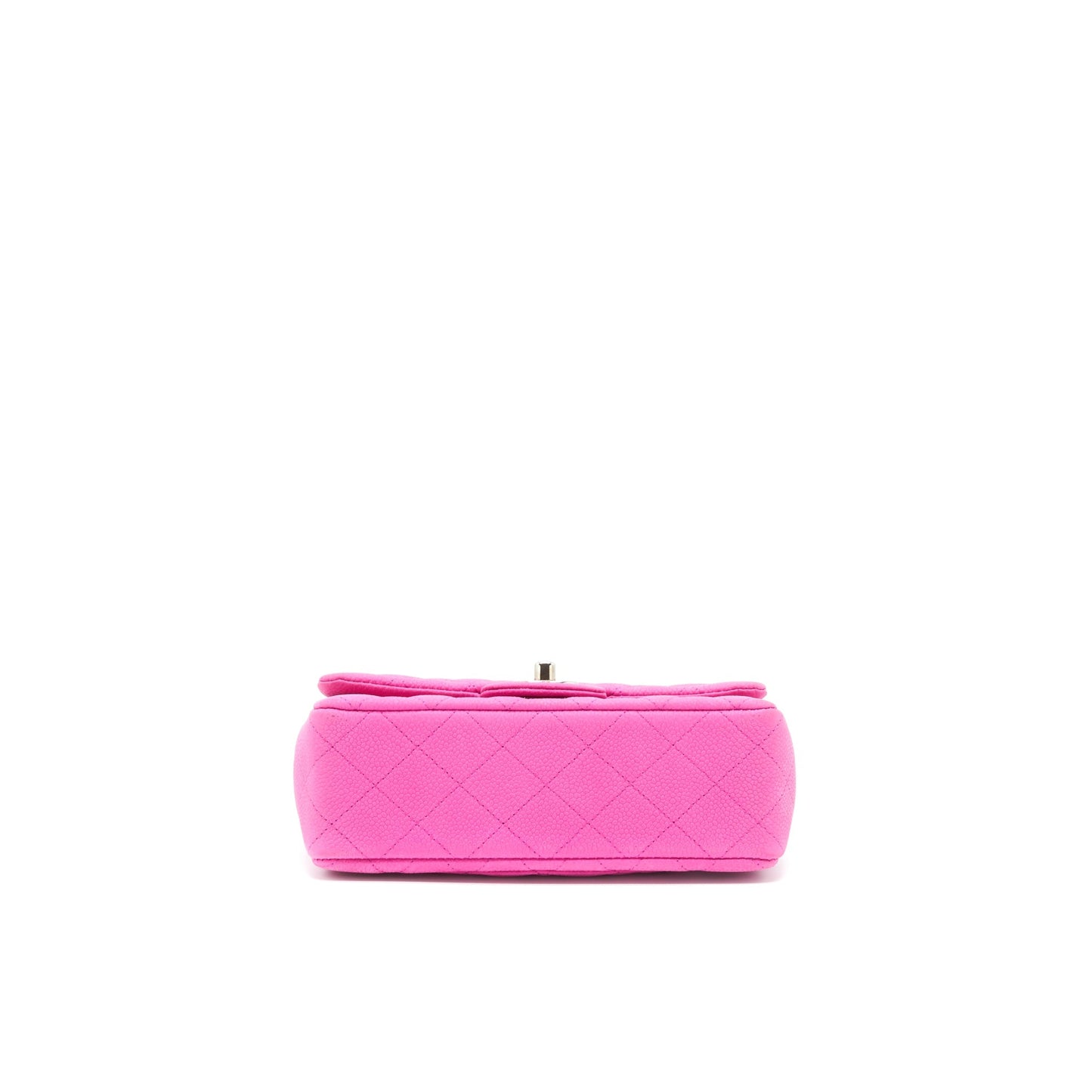 Chanel Mini Rectangular Flap Bag Grained Calfskin Pink