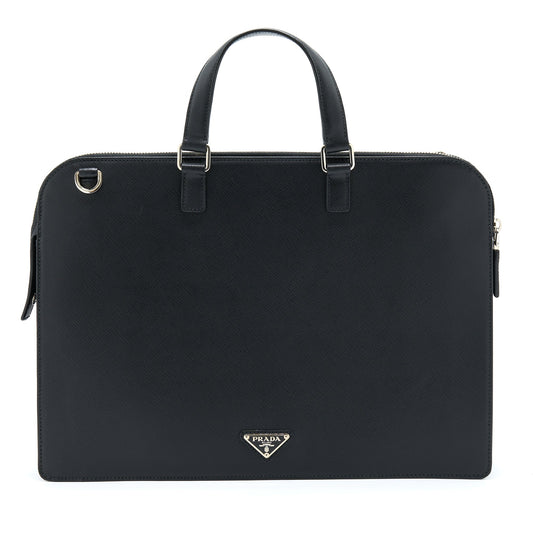 Prada Saffiano Briefcase Black
