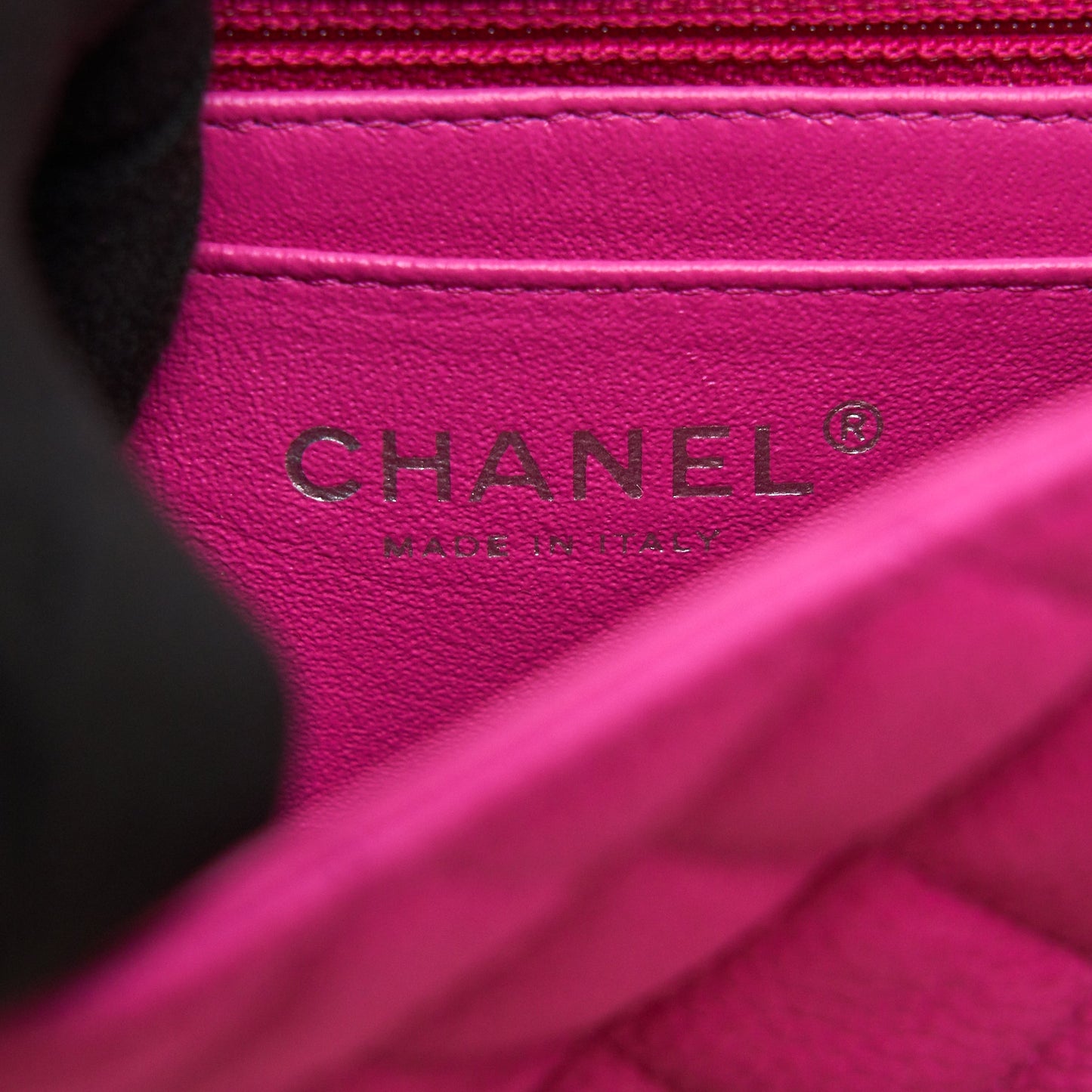 Chanel Mini Rectangular Flap Bag Grained Calfskin Pink