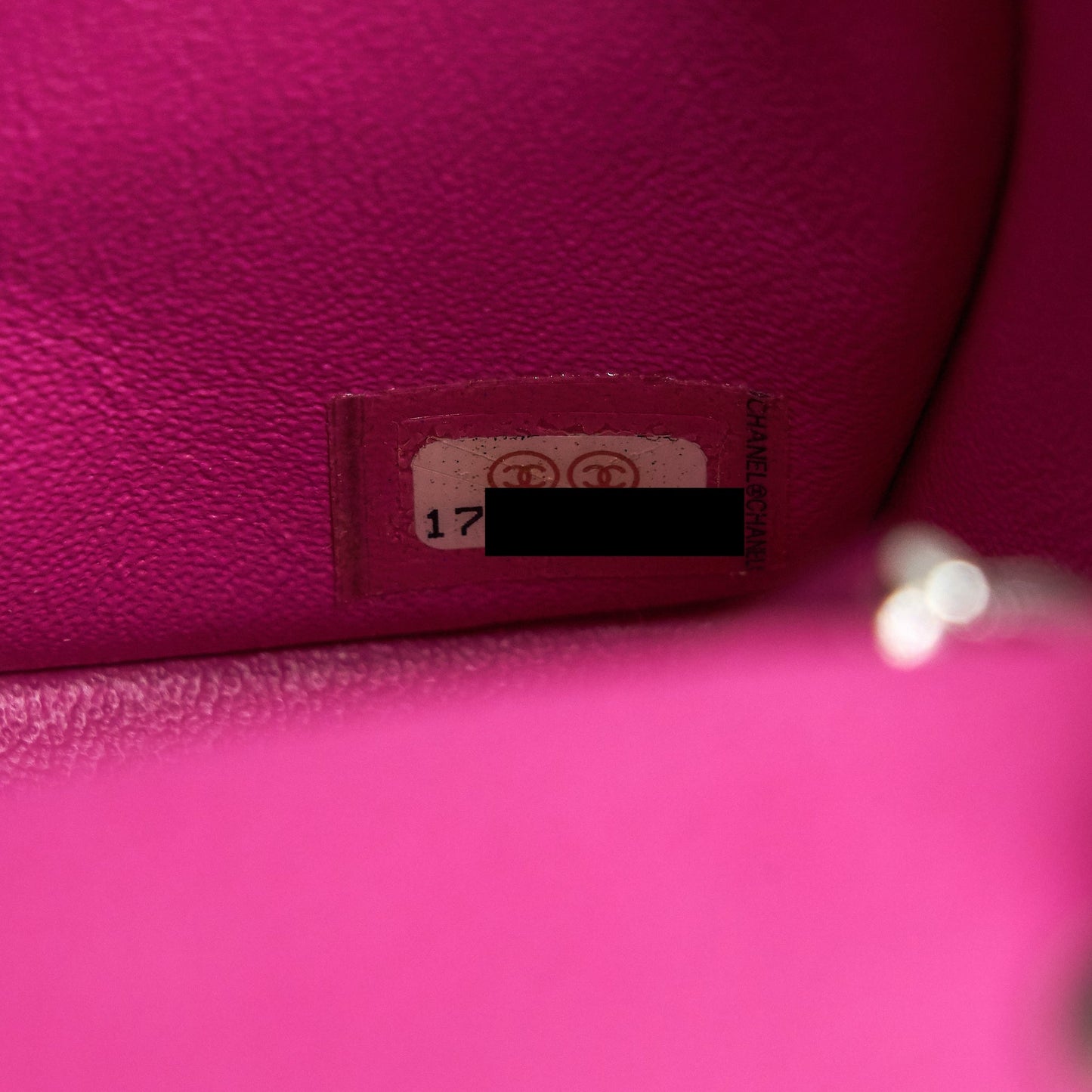 Chanel Mini Rectangular Flap Bag Grained Calfskin Pink