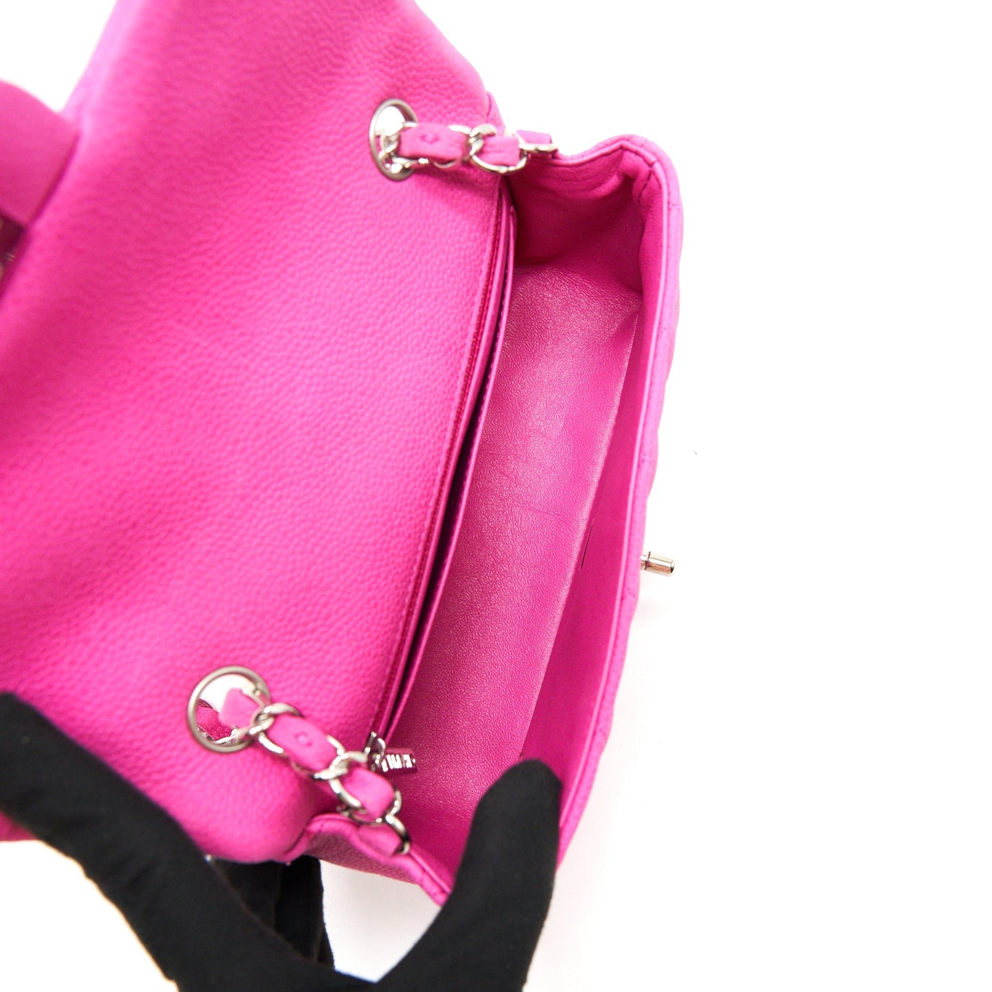 Chanel Mini Rectangular Flap Bag Grained Calfskin Pink