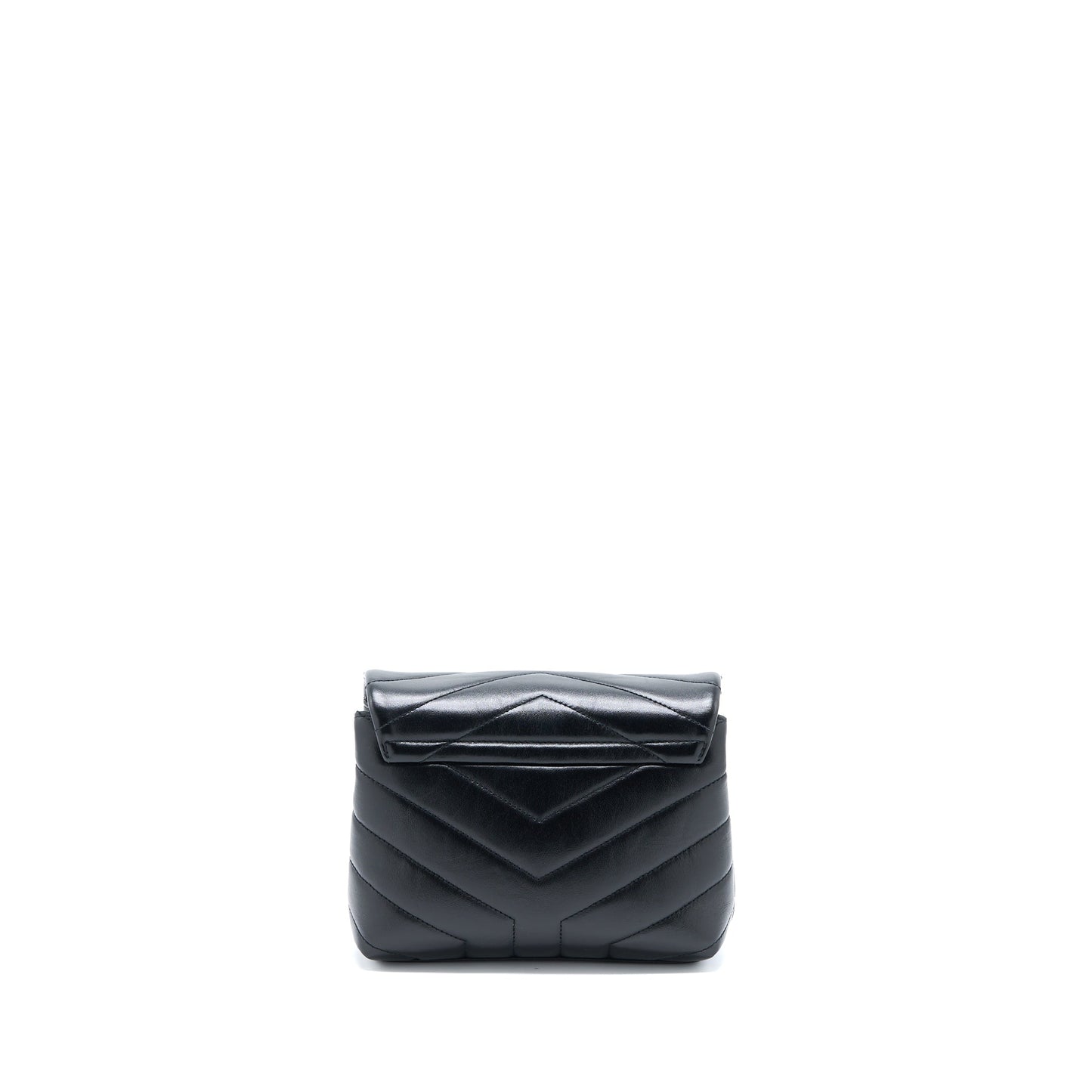 Saint Laurent LouLou Toy Strap Purse Calfskin Black