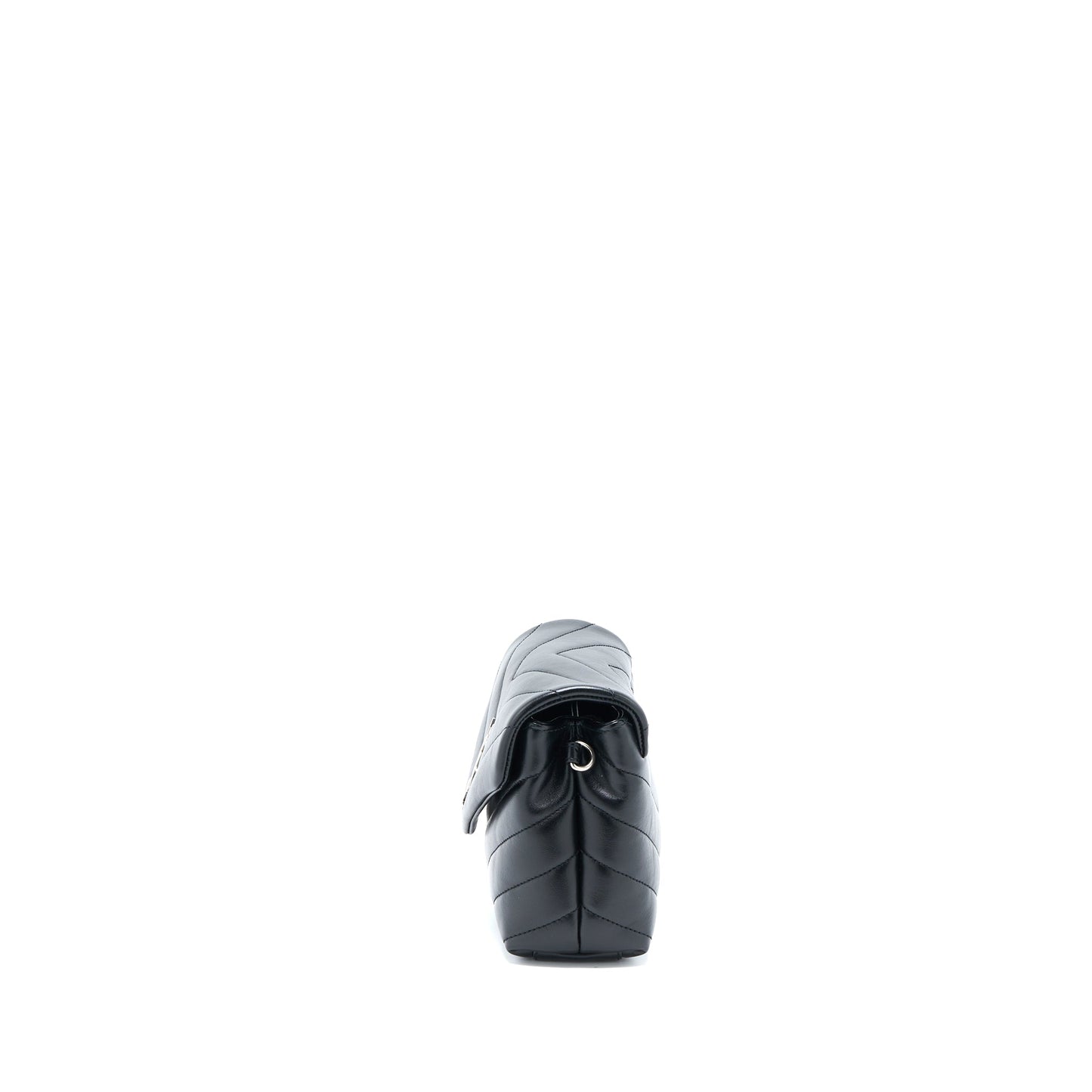 Saint Laurent LouLou Toy Strap Purse Calfskin Black