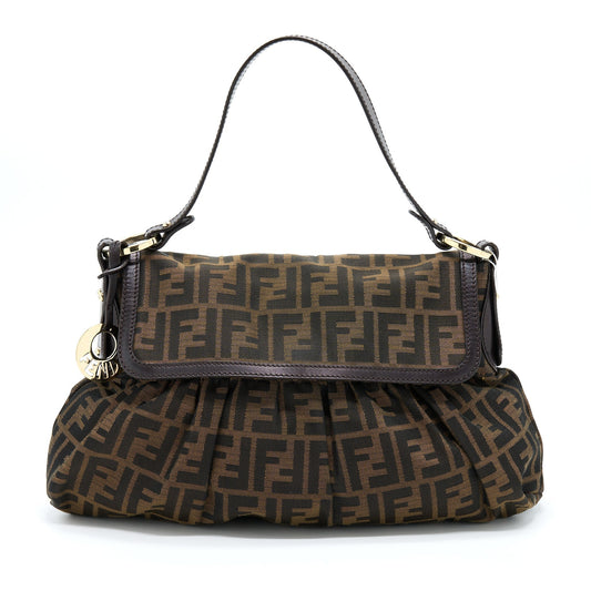 Fendi Zuuca Chef Flap Purse Canvas