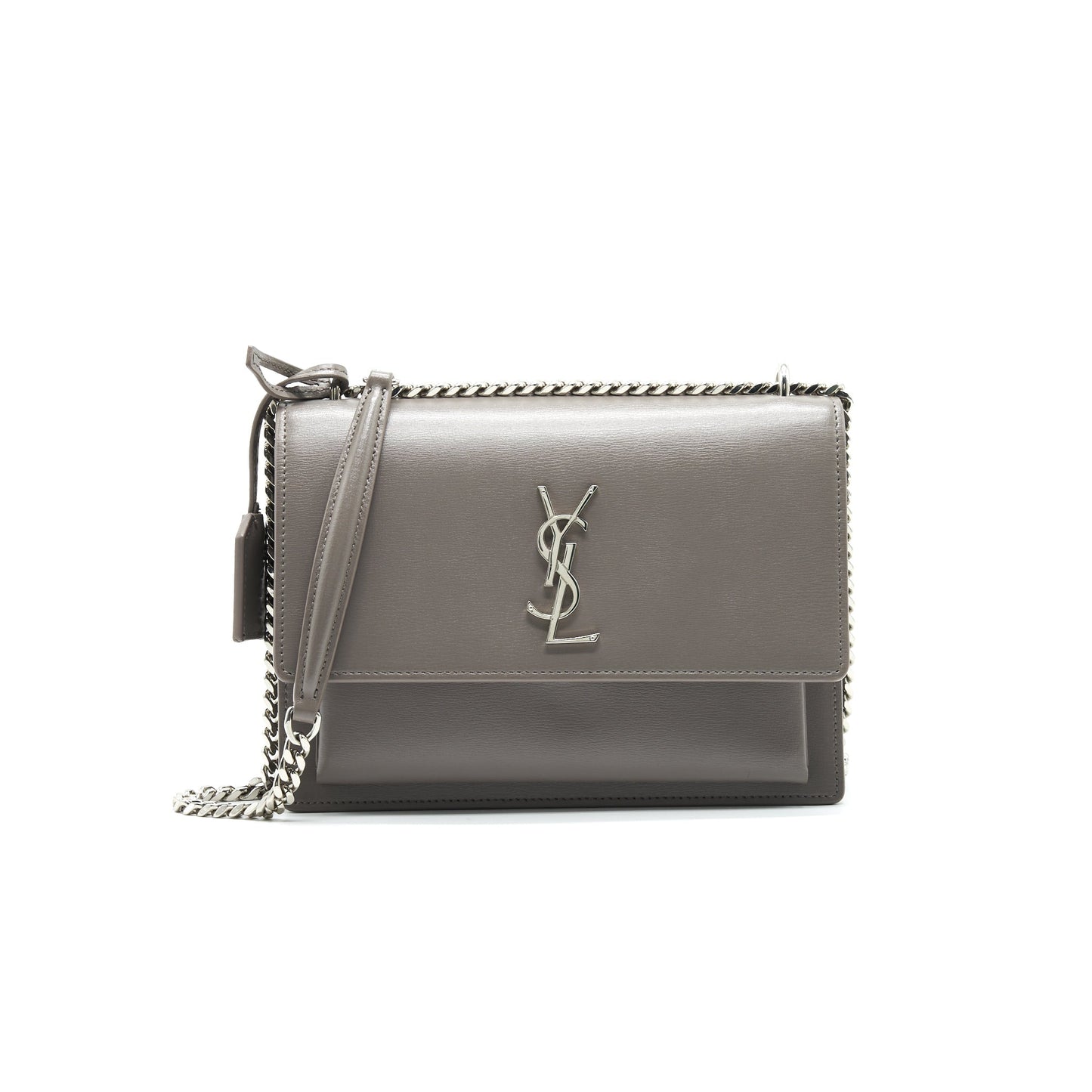 Saint Laurent Sunset Purse Grey
