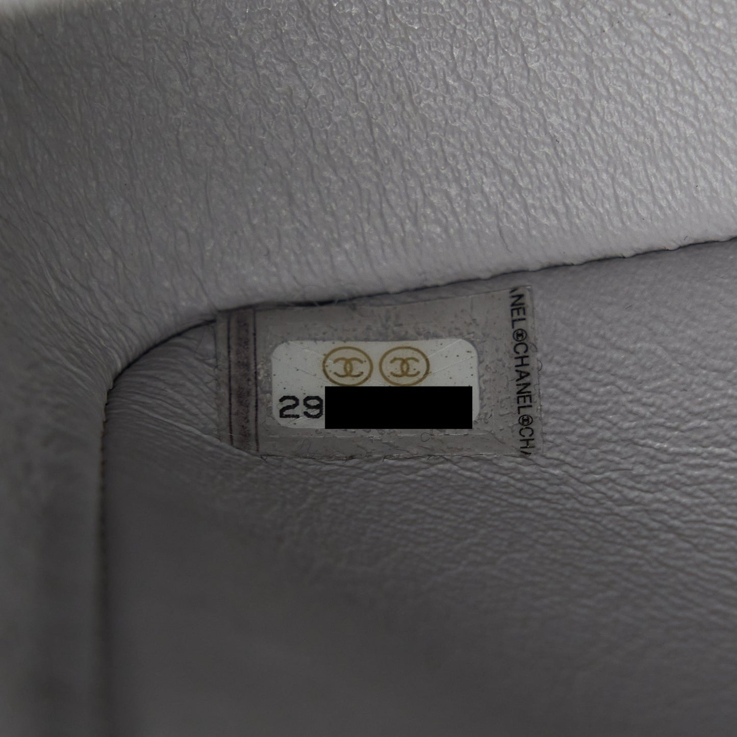 Chanel Mini Rectangular Flap Bag Lambskin Light Grey