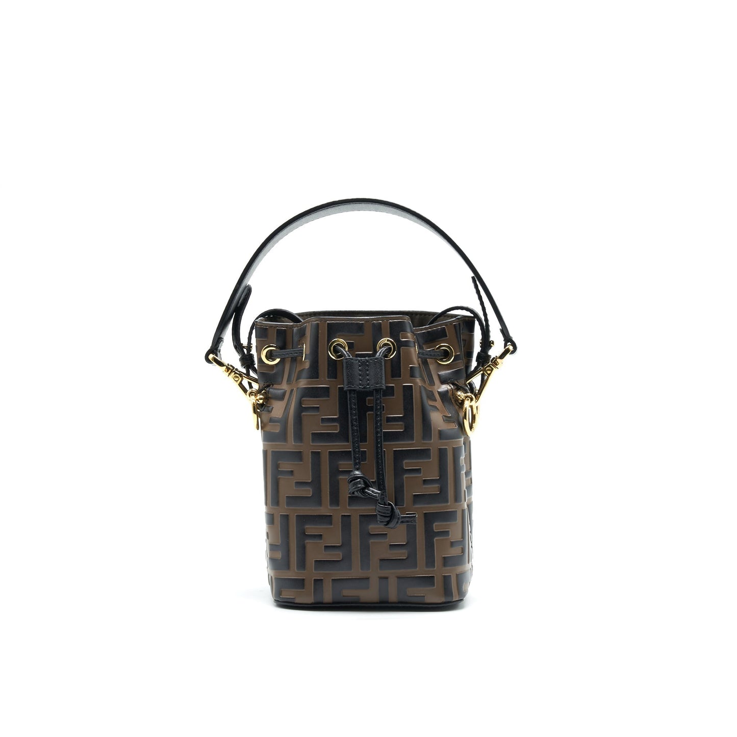 Fendi Mon Tresor Mini Bucket Purse Brown