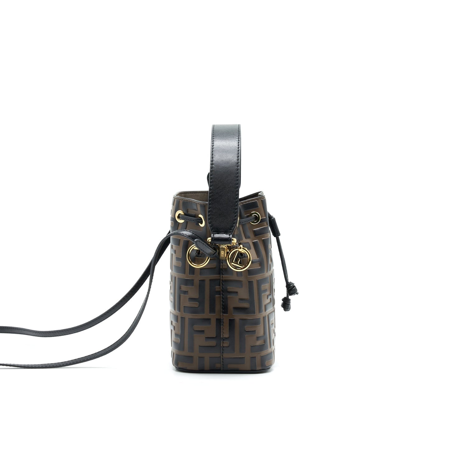Fendi Mon Tresor Mini Bucket Purse Brown