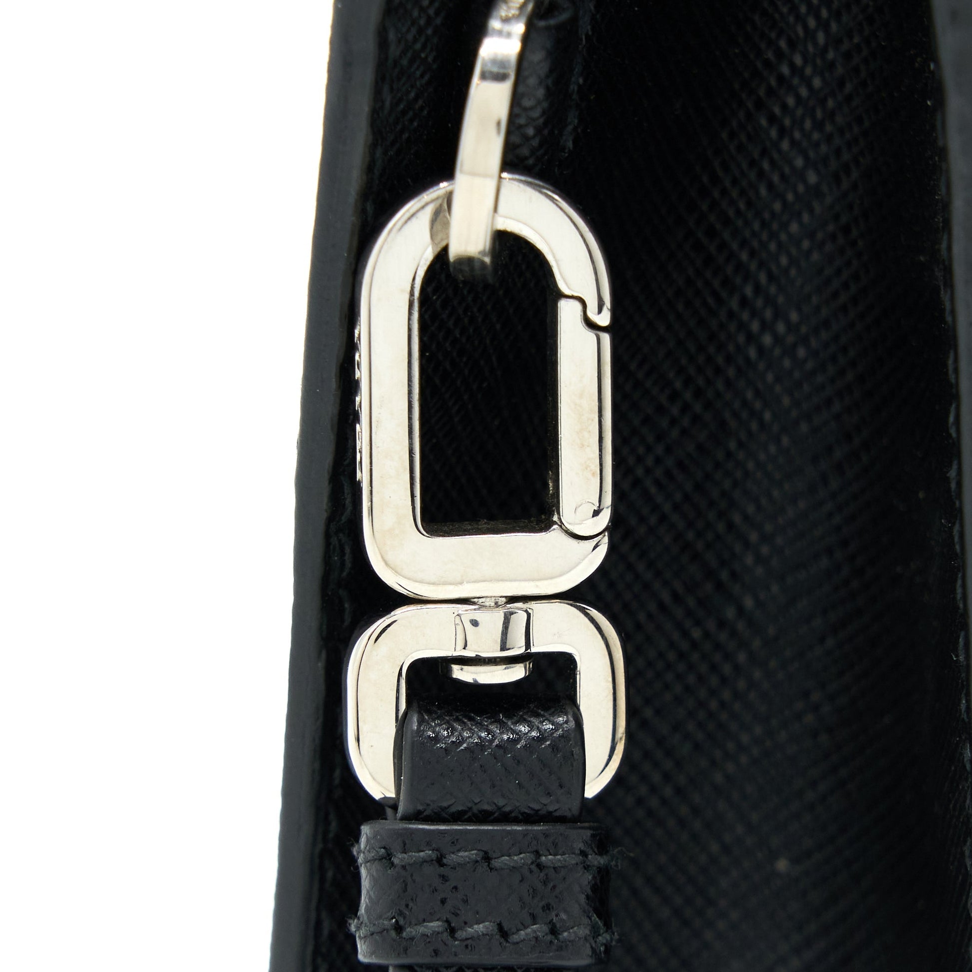 Prada Men’s Clutch Soffiano Black