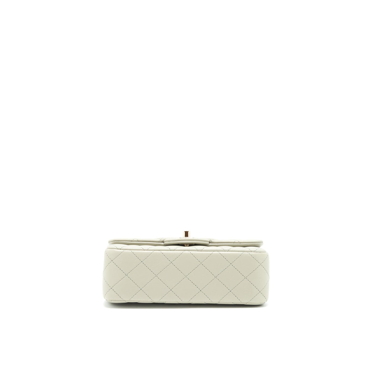 Chanel mini rectangular flap Bag Lambskin Light Grey L