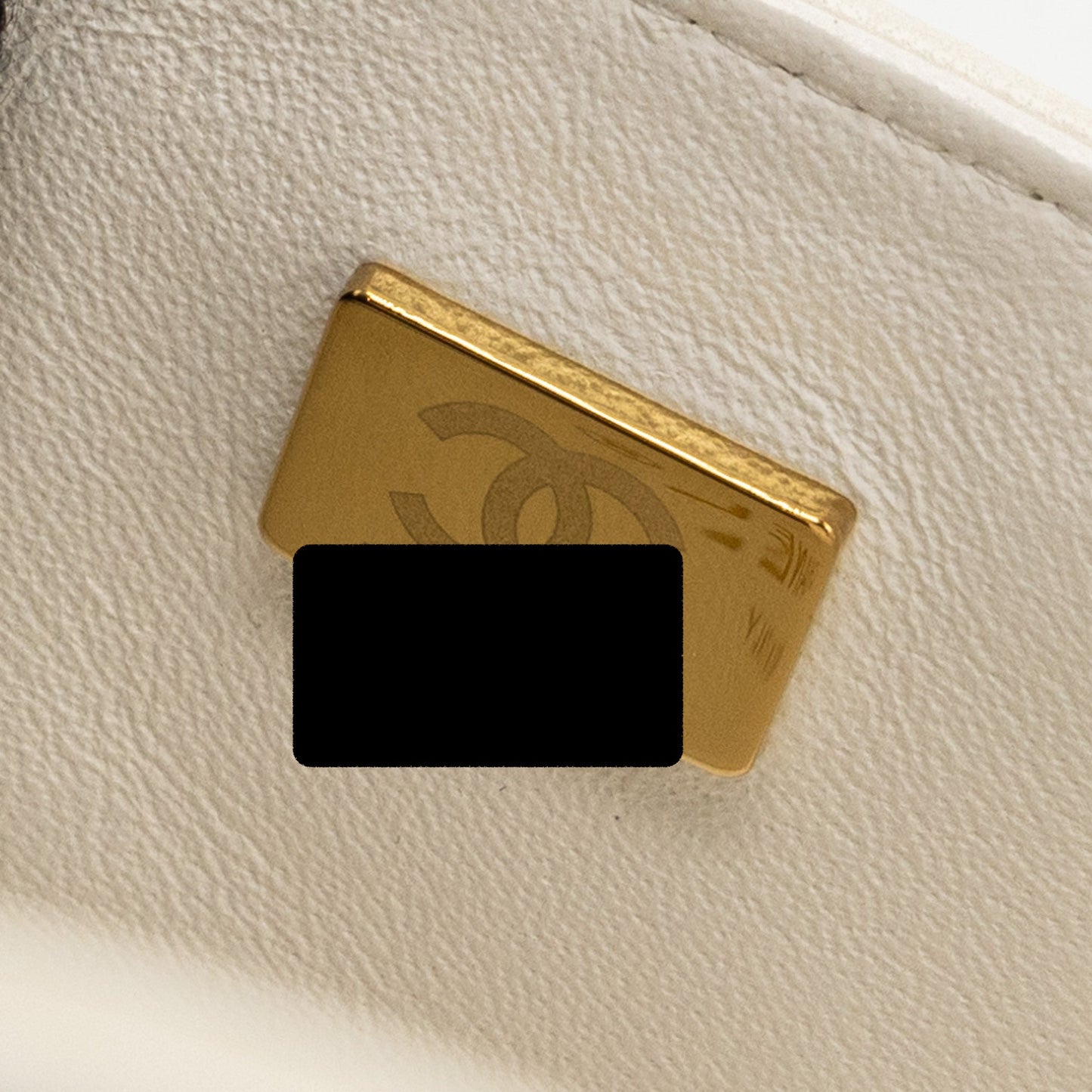 Chanel Mini Rectangular Flap Bag Lambskin White L (microchip)