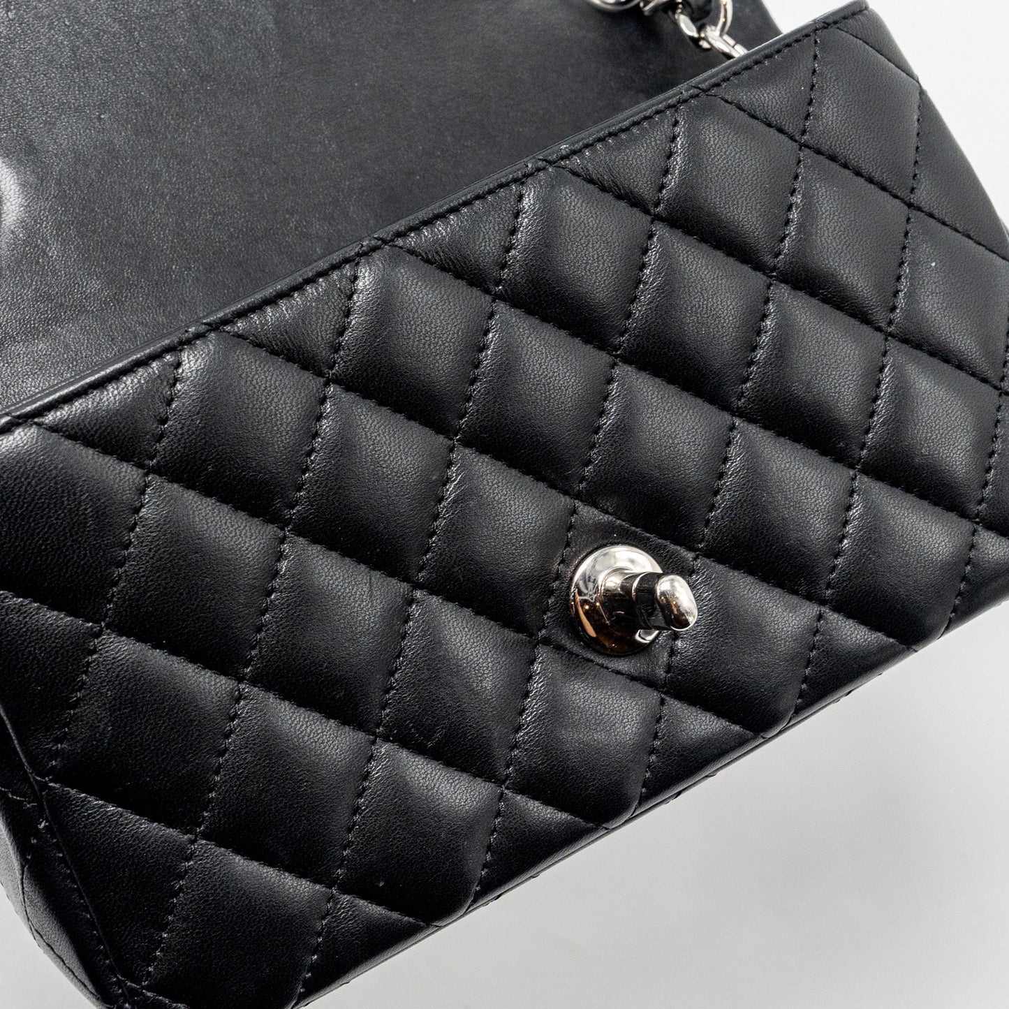Chanel Mini Rectangular flap bag lambskin black