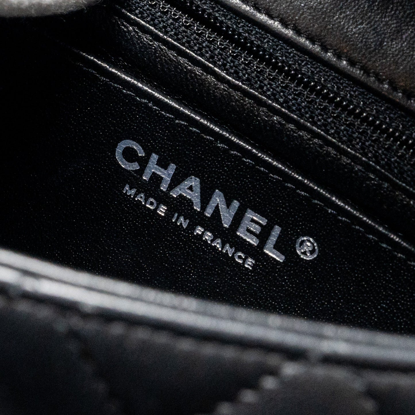 Chanel Mini Rectangular flap bag lambskin black
