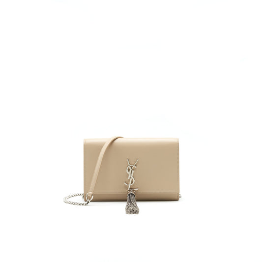 SAINT LAURENT / CHAIN WALLET BEIGE