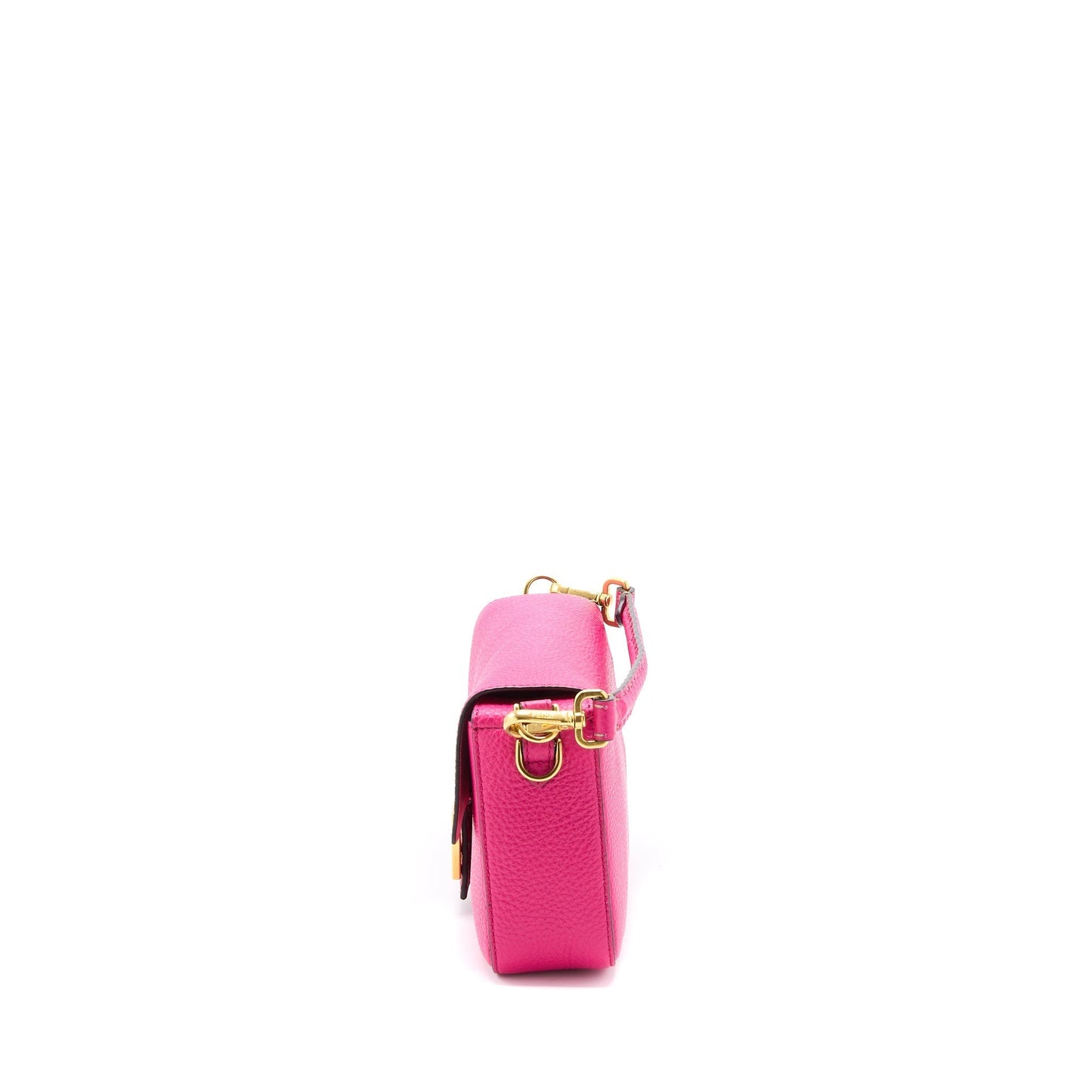 Fendi Baguette Purse Calfskin Pink